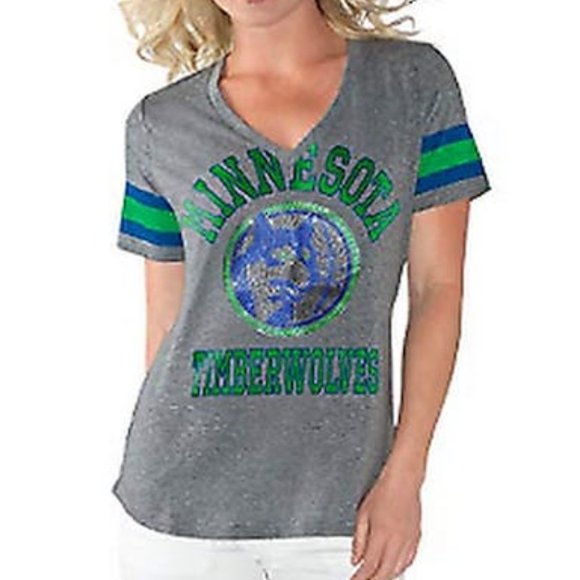 Giii For Her Triple Play NBA Minnesota Tee, Size XL - Picture 1 of 1